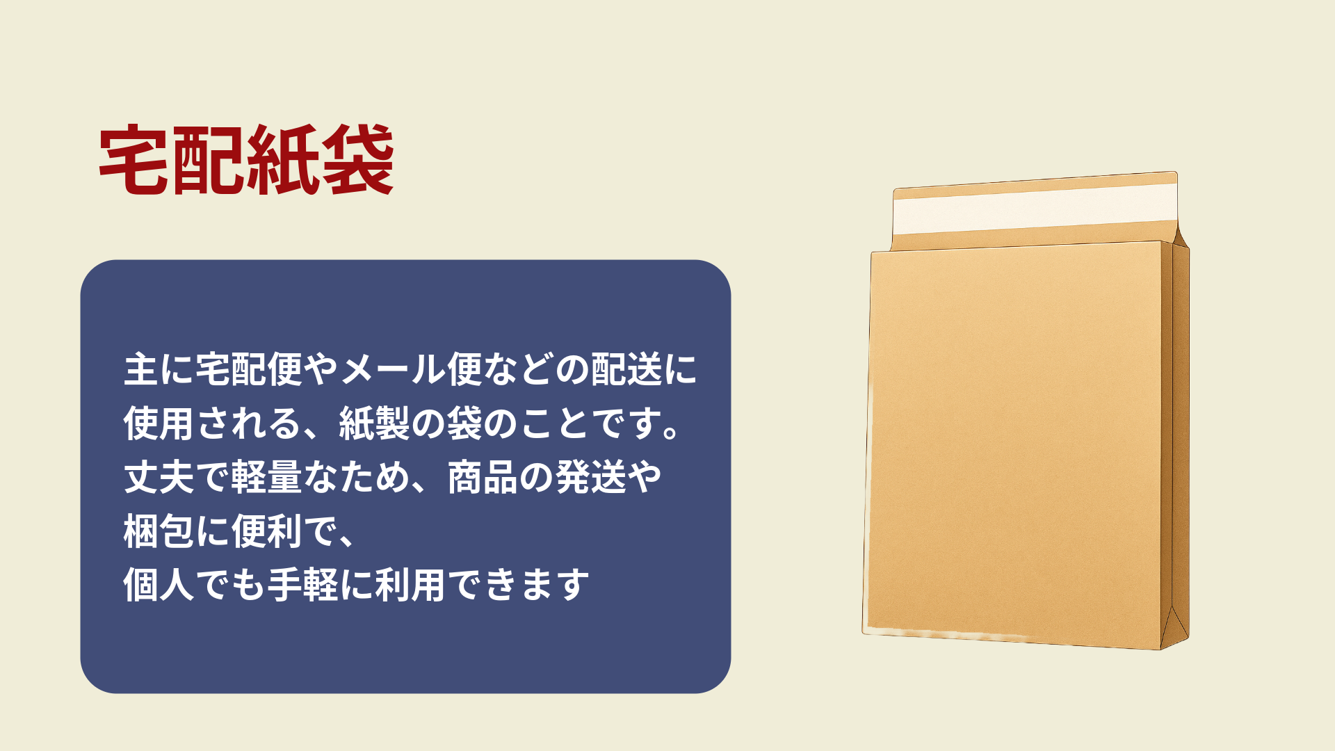 宅配紙袋説明画像