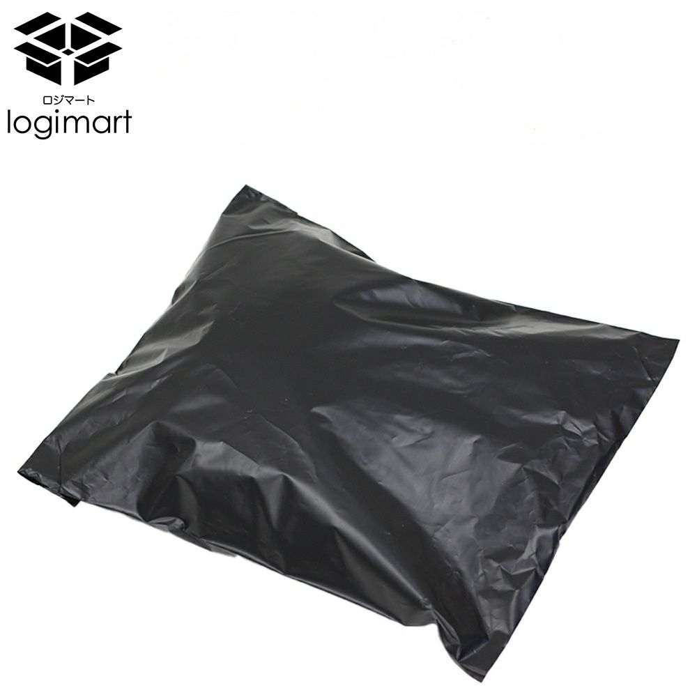 黒色の宅配ビニール袋画像